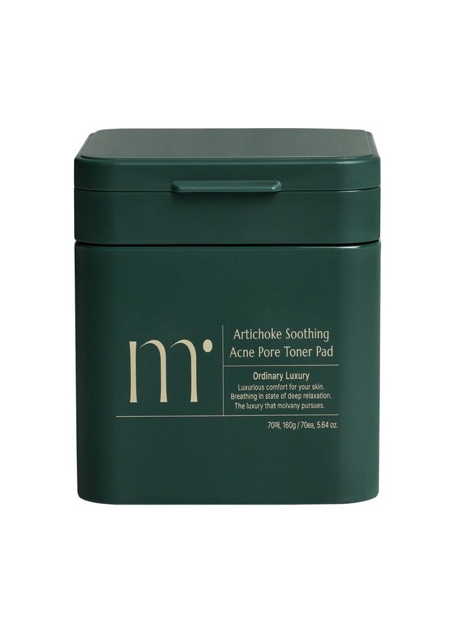 molvany Artichoke Soothing Affect Pore Toner Pad/ASAP Soothe&Calm Skin, Improve Skin Balance Recommended for Sensitive Skin, 70 Pads (160 g / 5.64 oz.) - Image 1